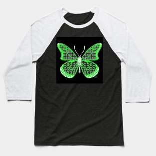 jade black butterfly mariposa ecopop art Baseball T-Shirt